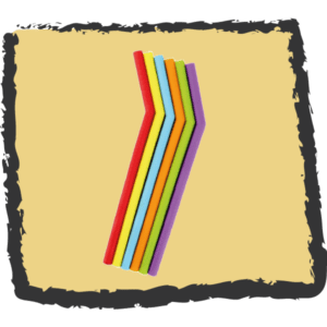 Popotes de Silicón Kids 6pack