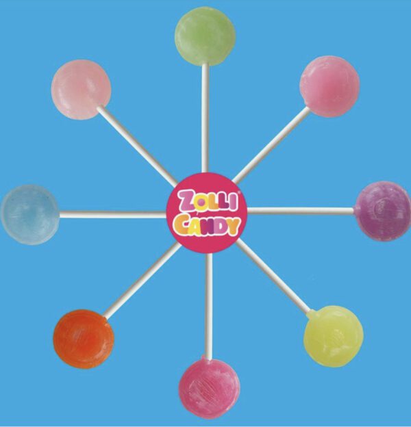Paletas de Colorantes Naturales y Sin Azúcar Refinada Zollipops 5.2oz aprox 22-25 pzas - Imagen 2