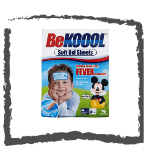 Be Kool 6 Parches de Gel Suave para Reducir la Fiebre de Enfriamiento Inmediato