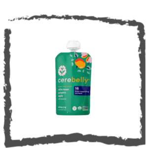 Papilla Cerebelly Organico Frijol, Calabaza y Manzana 113g