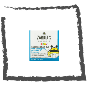 Zarbees Ungüento Relajante para Pecho de bebés con Eucalipto Lavanda y Cera de Abeja 42g +2 meses