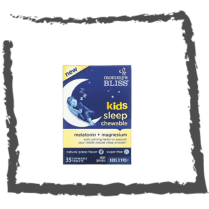 Mommys Bliss Melatonina + Magnesio para niños  + 3 años Uva natural 35 comprimidos masticables