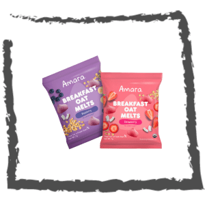Amara Organic breakfast melts  fresa 7g
